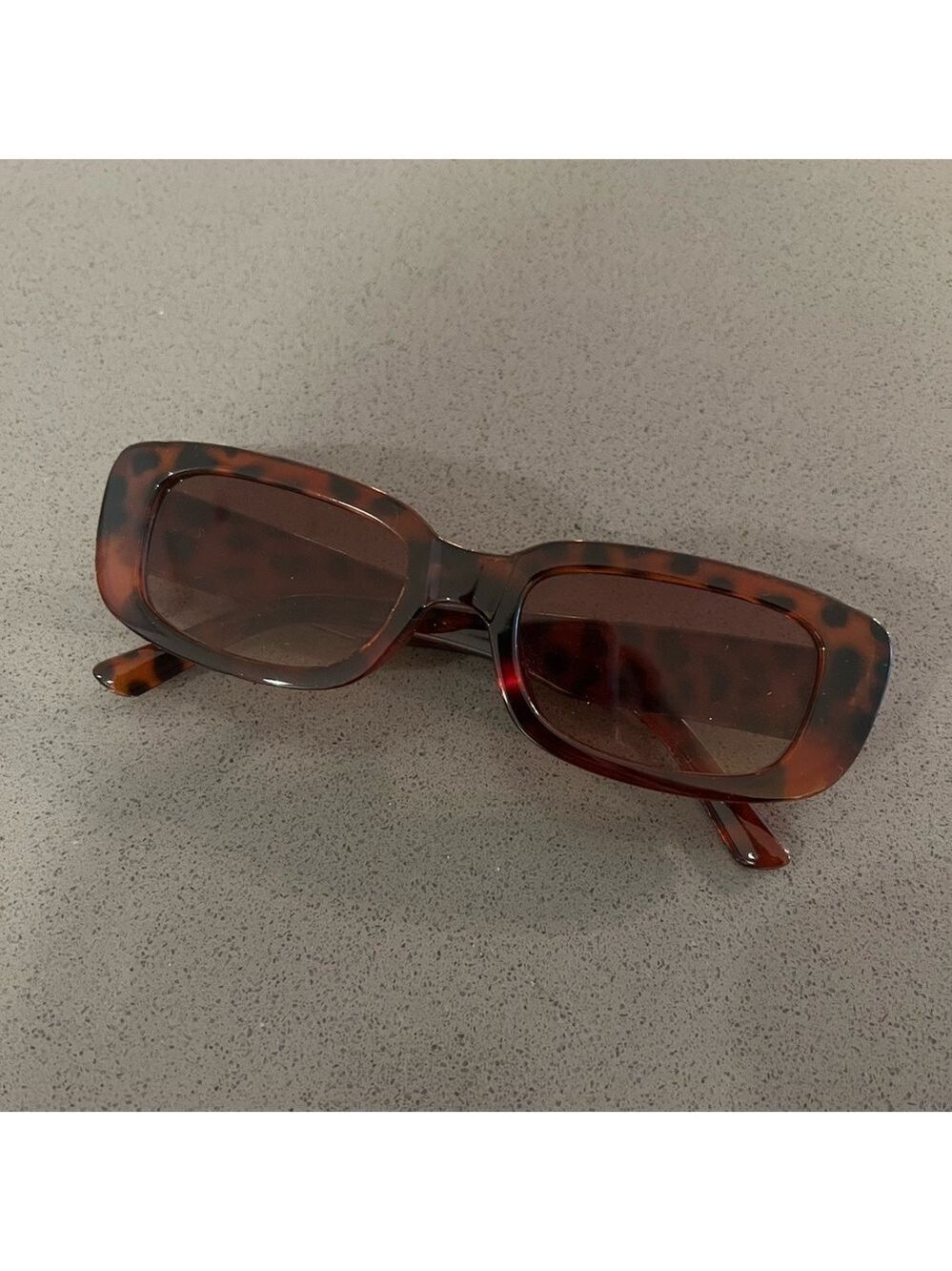 💥4 for $25💥 Thin Rectangle Tortoise Shell Sunglasses